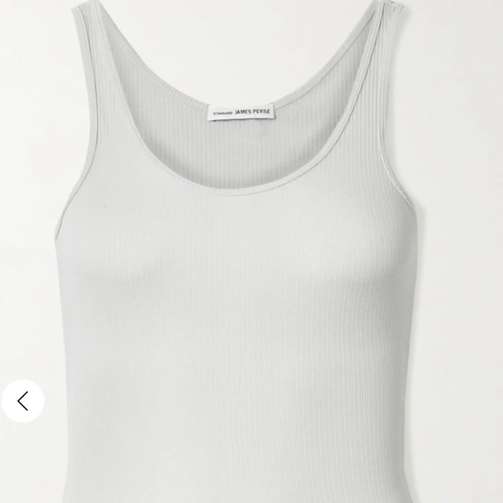 James Perse Ribbed Tank Baby Blue